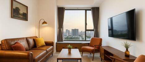 Una televisión de pantalla plana, Netflix, servicios de streaming