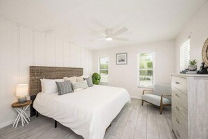 4 bedrooms, iron/ironing board, travel crib, WiFi