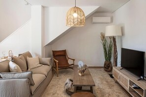 TV connectée, cheminée