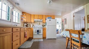 Microwave, coffee/tea maker, toaster