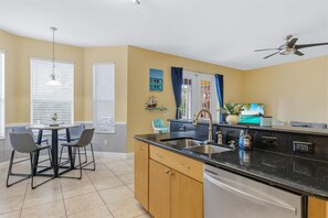 Fridge, microwave, oven, stovetop - Ocean access with boat dock 4 bedroom 3 bathroom beautiful Pool home with Spa.  (Port St. Lucie)