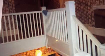 Peace Apartment, upstairs with king size bed.