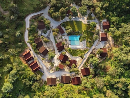 Aerial view. Treat Aranya Resort
