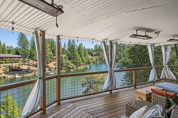 House, 4 Bedrooms | Terrace/patio - Water's Edge - Gorgeous Water Views! by Yosemite Region Resorts (Groveland)
