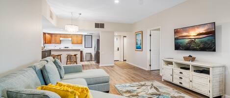 Condo, 2 Bedrooms | Living area | Smart TV