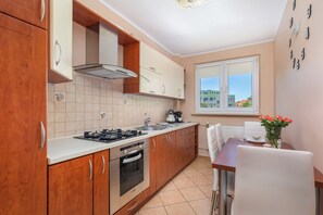 Apartment, 1 Bedroom, Kitchen, Sea Facing | Private kitchen | Dishwasher, coffee/tea maker, electric kettle, toaster