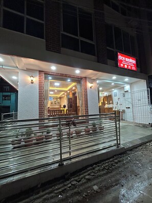Front of property - evening/night - Hotel Balgopal (Kathmandu)