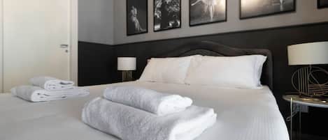 2 habitaciones y sábanas de algodón egipcio