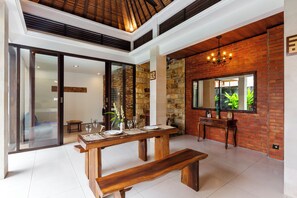 Dining - Romantic 1 Bedroom Private Pool Villa (Bali)