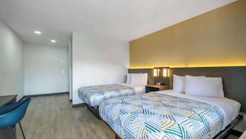 Blackout curtains, free WiFi, bed sheets