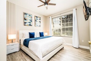 4 bedrooms, iron/ironing board, travel crib, WiFi