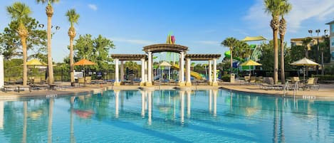 A heated pool