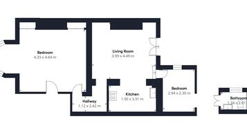 Apartment | 2 bedrooms, Internet