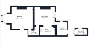 アパートメント | 2 室のベッドルーム、インターネットアクセス