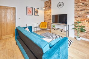 Leilighet | 1 soverom, skrivebord og internett