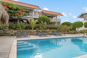 Outdoor pool - Ocean View Apartment Bayside, 6 guests - Boca Gentil, Jan Thiel area (Jan Thiel)