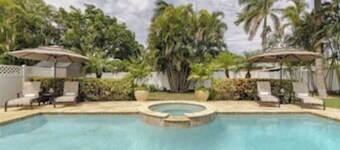 Luxury 3BR Island Home w/ Heated Pool, Hot Tub, Golf Cart + Private Beach