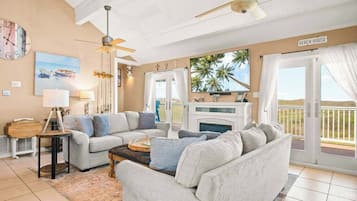 TV, fireplace, DVD player, offices