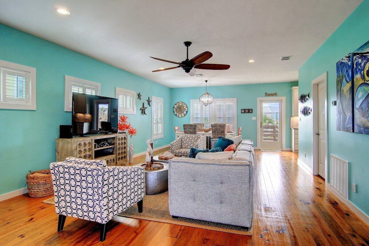 TV, DVD player, offices