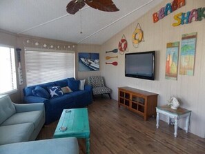 TV, DVD player - Beach Shak- Pool View | Private Apartment (Port Aransas)