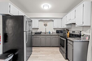 Microwave, oven, stovetop, dishwasher