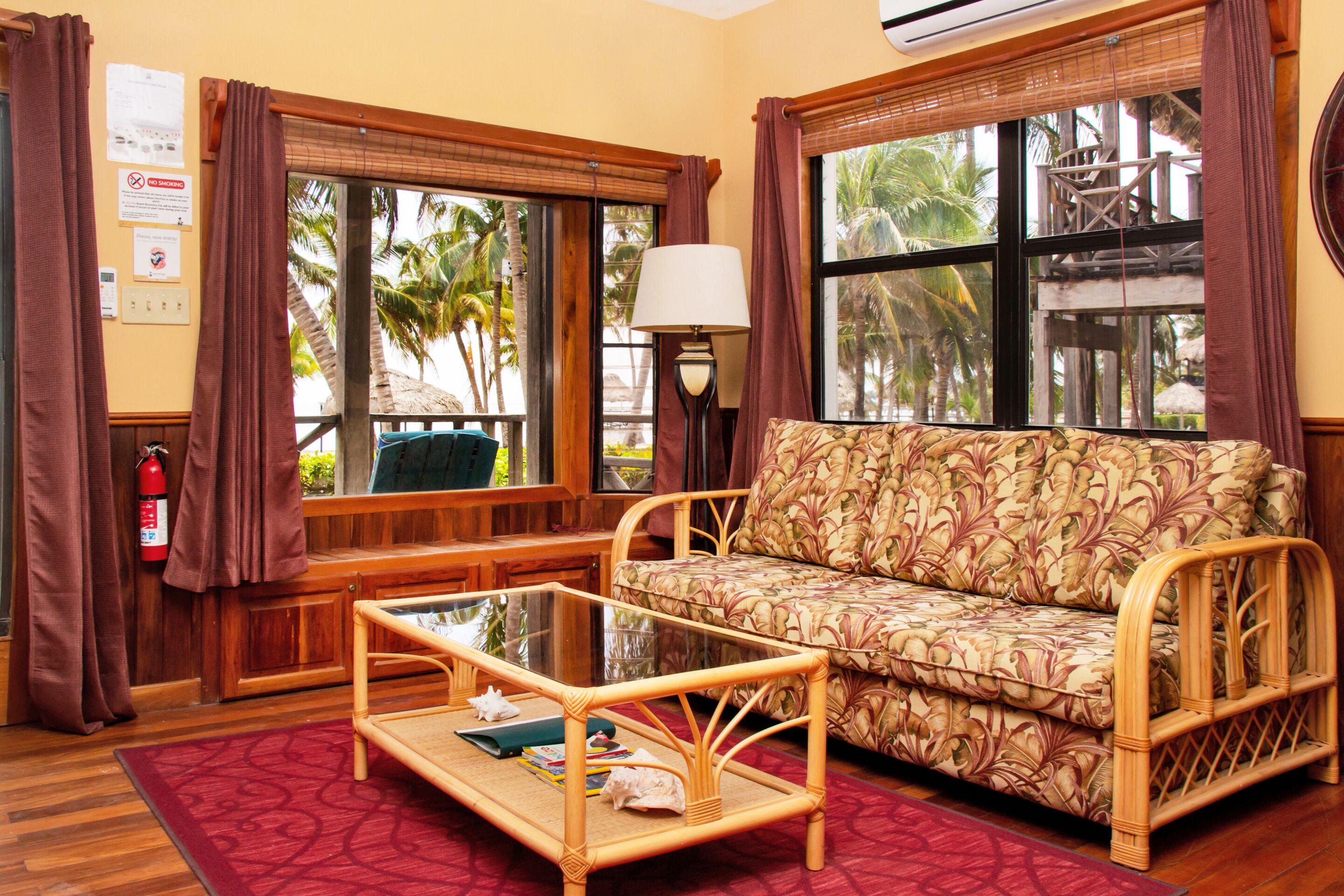 Modern Beach Villa: King Bed + Patio  E2 - Sea Front - Ground Floor - Ambergris Caye