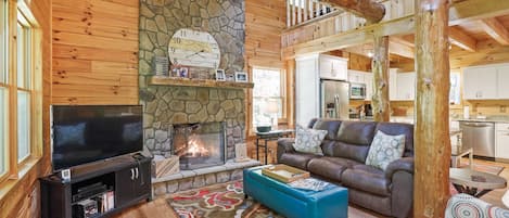 Fireplace, foosball