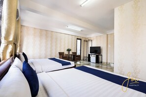家庭四人房 | 熨斗/熨衣板、免費無線上網、床單