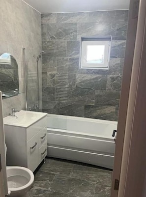 Free toiletries, hair dryer, soap, toilet paper