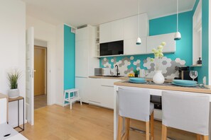 Apartment, 1 Bedroom, Balcony | Private kitchen - Metro Wilanowska Apartment by Renters (Warsaw)