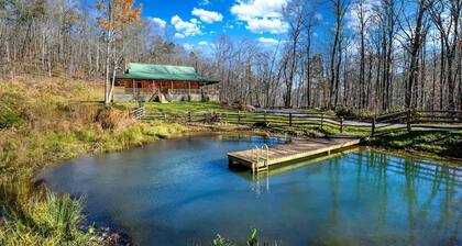 Charming Blue Ridge Cabin Private Pond and Waterfall Deer Haven by Avantstay