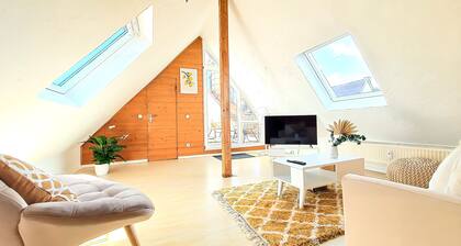 Romantic-apartment mit Dachterrasse & Lounge, Waldblick, 80m²