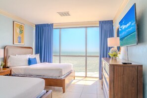 2 bedrooms, iron/ironing board, free WiFi, bed sheets - Stellar Renovated Oceanfront 2 BR! Sand Dunes 1232 (Myrtle Beach)