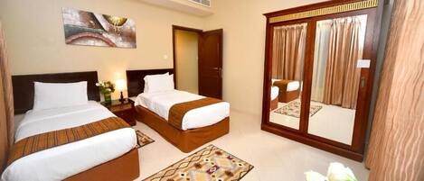 2 slaapkamers, een strijkplank/strijkijzer, wifi, beddengoed