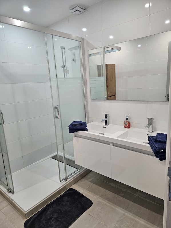 Secadora de cabello y papel de baño 