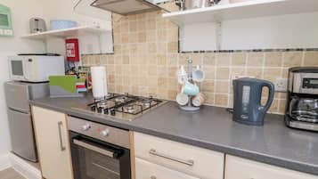 Fridge, dishwasher, electric kettle, toaster