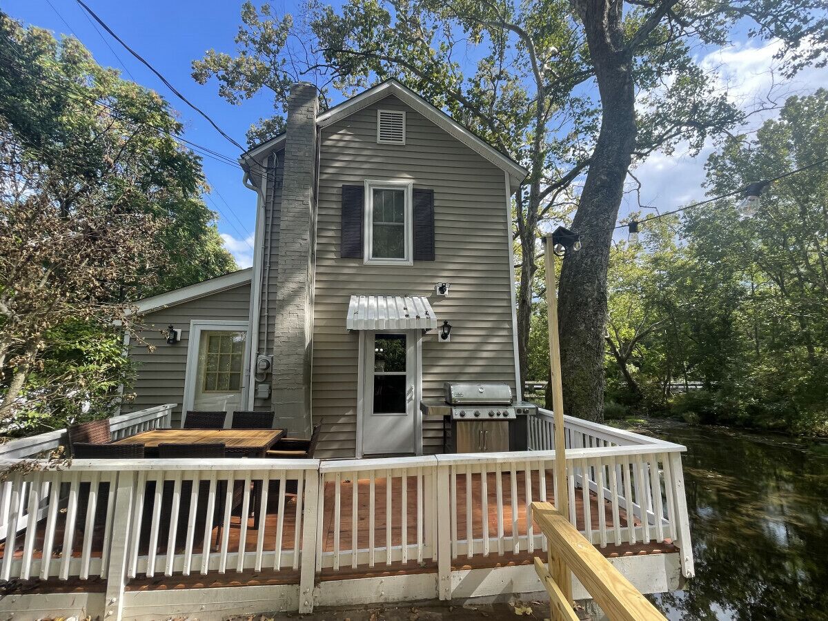 屋外ダイニングエリア