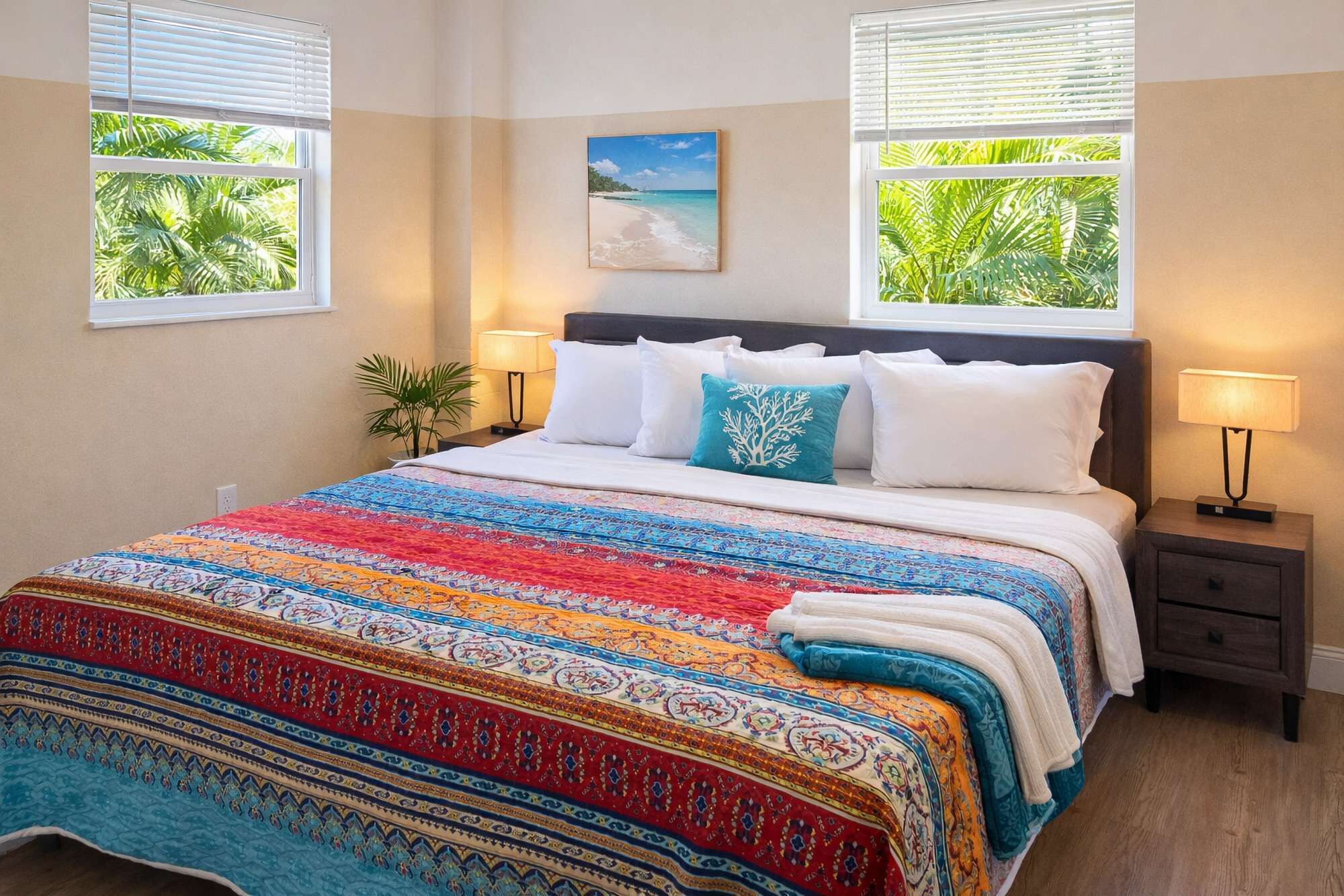 1 bedroom, desk, WiFi, bed sheets