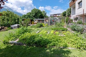 Property grounds - Holiday Apartment 'Bertollhof Apfelerlebnis' with Mountain View, Shared Garden and Wi-Fi (Silandro)
