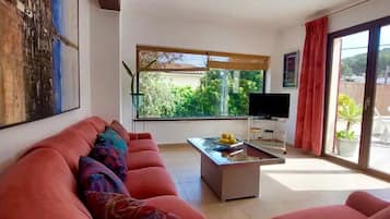 Televisión, chimenea