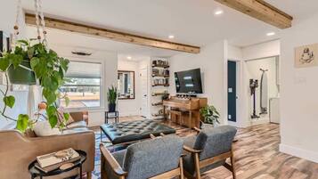 TV, video games, books, offices