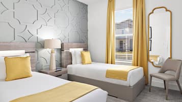 5 Bedroom (Themed Kids Bunks, Kitchen, Living Lounge, Arcade) w/ Pool | 4 bedrooms, premium bedding, pillowtop beds, desk