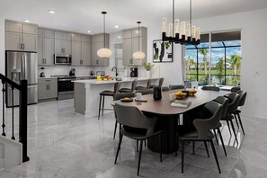 6 Bedroom Estate with Pool and Theater | Private kitchen | Coffee/tea maker, full-size fridge, microwave, oven - Villatel Resort Orlando (Orlando)