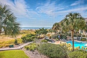 Outdoor pool - Port O' Call E203 - Ocean View Perfection! (Isle of Palms)