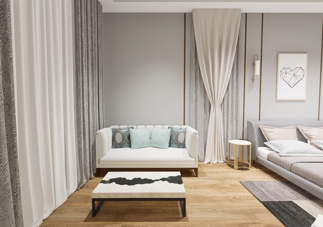 Kahden hengen kaupunkihuone | Oleskelualue | LED-televisio