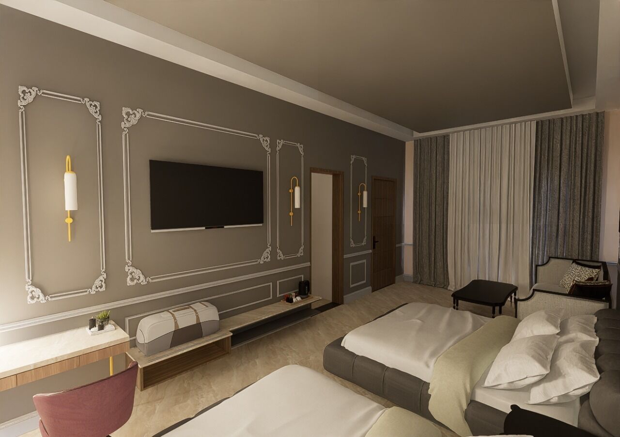 Family Quadruple Room, 2 Bedrooms | Premium bedding, memory foam beds, individually furnished, desk