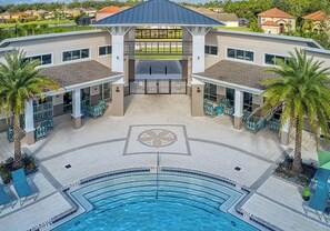 Pool - Upstay: 9BR Disney Retreat w Pool, BBQ & Hot Tub (Kissimmee)