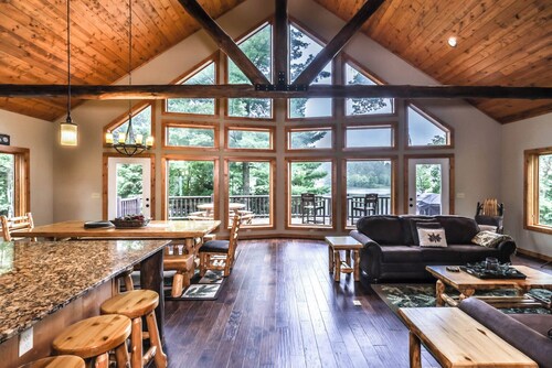 NEW! Gorgeous Northwoods Home on the Eagle River Chain of Lakes