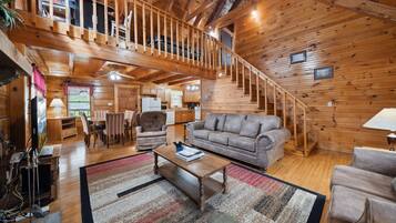 Cabin, 2 Bedrooms | Living area | Smart TV