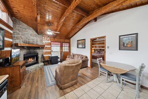 Cabin, 1 Bedroom | Living area - Together Always 1 Bedroom Cabin by Heavenly Views Resort (Gatlinburg)